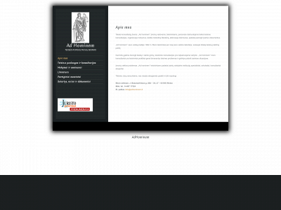 adhominem.lt snapshot