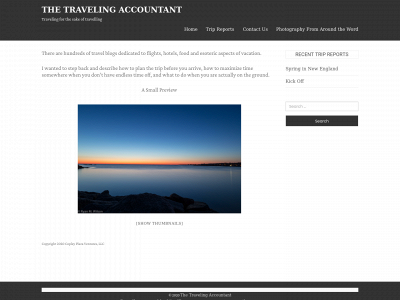 thetravelingaccountant.com snapshot