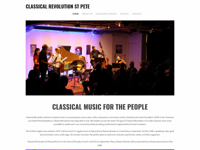 www.classicalrevolutionstpete.com snapshot