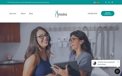 stadiamedspa.com snapshot
