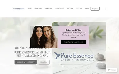 pure-essence-laser-hair-removal.square.site snapshot