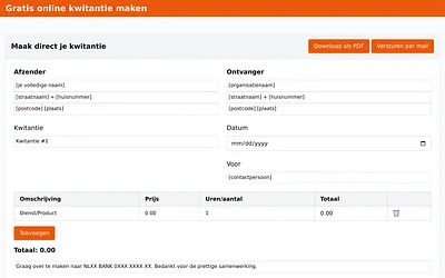 kwitantie.nu snapshot