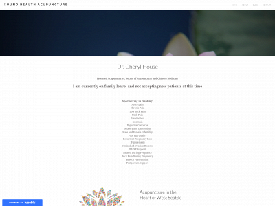 www.soundhealthacupuncture.com snapshot