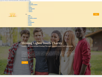 shininglighteyouthcharity.com snapshot