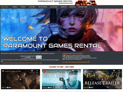 paramountgamesrental.co.uk snapshot