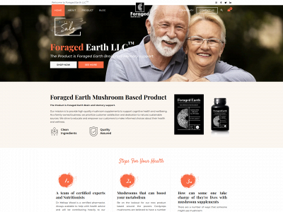 foraged-earth.com snapshot
