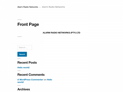 alarmradionetworks.com snapshot