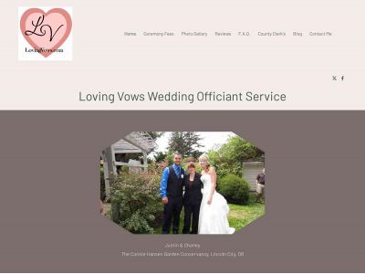 lovingvows.com snapshot