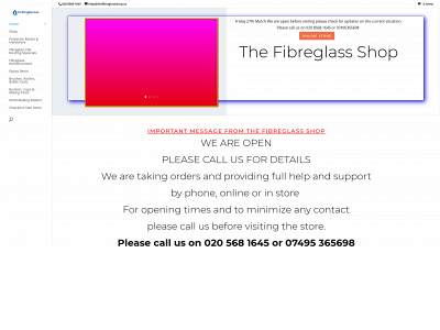 thefibreglassshop.co snapshot