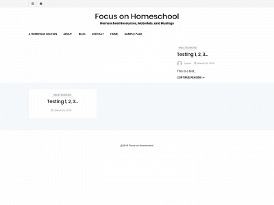 focusonhomeschool.com snapshot