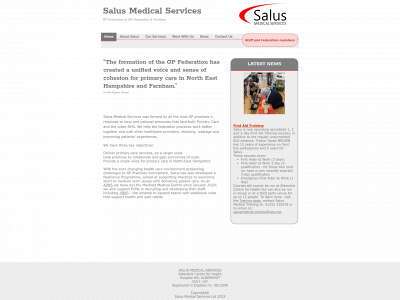 salusmedical.co.uk snapshot