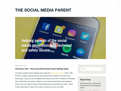 thesocialmediaparent.com snapshot