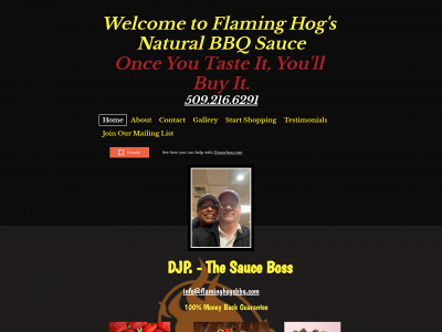 flaminghogsbbq.com snapshot