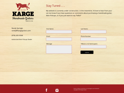 kargeguitars.com snapshot
