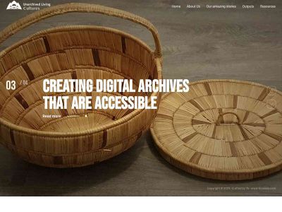 unarchivedlivingcultures.org snapshot