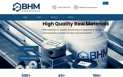 bhm-chemicals.com snapshot