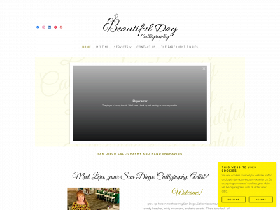 beautifuldaycalligraphy.com snapshot