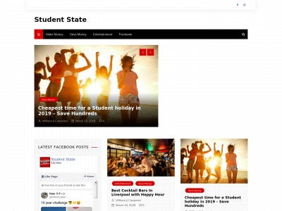 thestudentstate.com snapshot