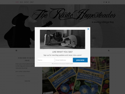 therustichomesteader.com snapshot