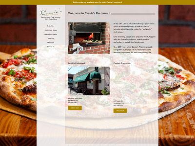 cassiespizzeria.com snapshot