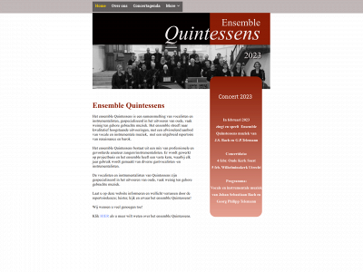 quintessensensemble.nl snapshot