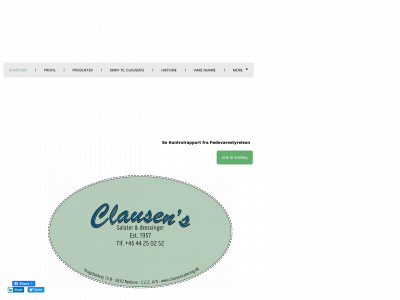 clausencatering.dk snapshot