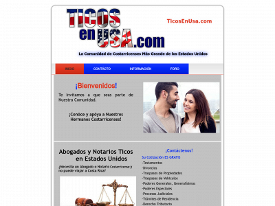 ticosenusa.com snapshot
