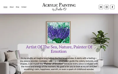 acrylicpaintingbyjulieo.com snapshot