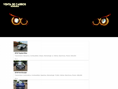 ventadecarroshonduras.com snapshot
