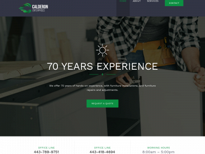 calderonenterprisesmd.com snapshot