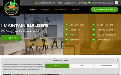 imaintainbuilders.co.uk snapshot