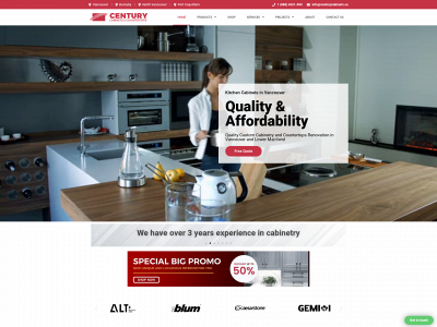 centurycabinets.ca snapshot