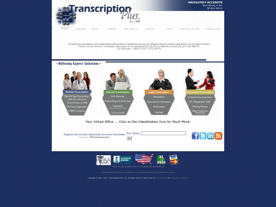 transcriptionplus.net snapshot