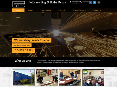 pottswelding.com snapshot
