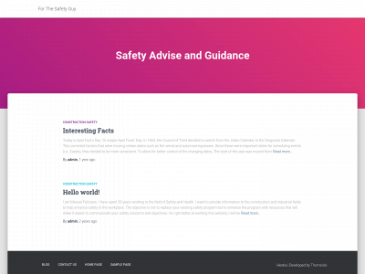 forthesafetyguy.com snapshot