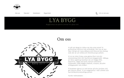 lyabygg.se snapshot