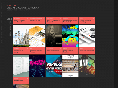 joshcoledesign.com snapshot