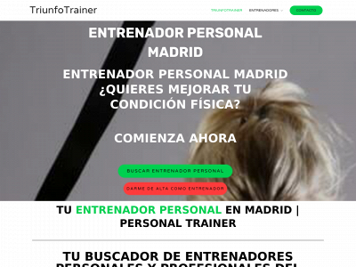 entrenamientopersonalenmadrid.es snapshot