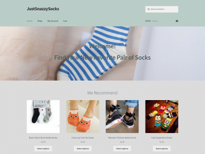justsnazzysocks.com snapshot