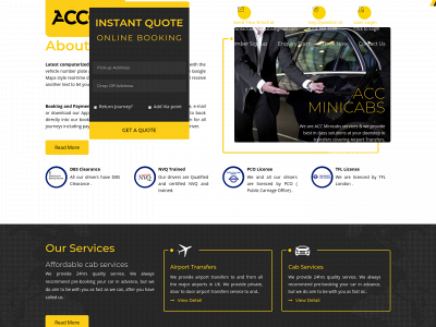 accminicabs.co.uk snapshot