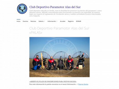 paramotoralasdelsur.es snapshot