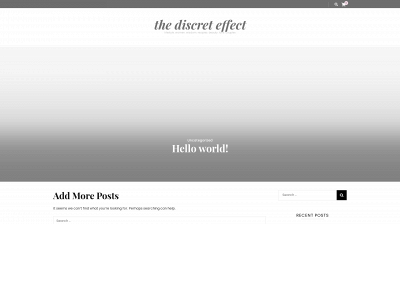 thediscreteffect.com snapshot