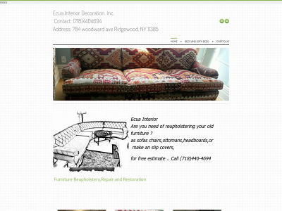 ecuainteriors.com snapshot
