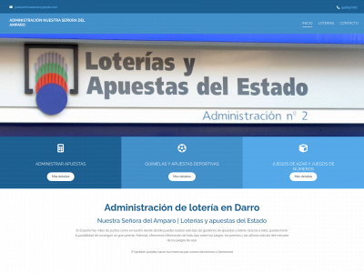 www.administraciondeloteriasdedarro.es snapshot