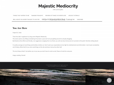 majesticmediocrity.com snapshot