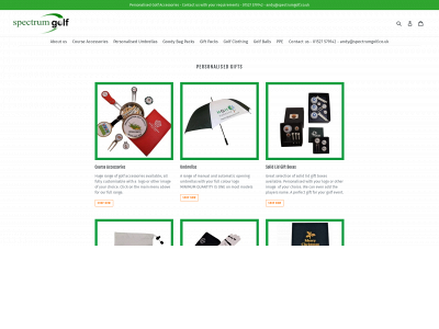 spectrumgolf.co.uk snapshot