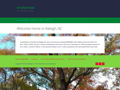 simplyraleigh.com snapshot