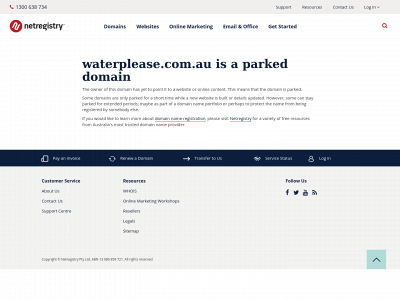 waterplease.com.au snapshot