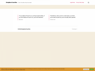disciplineandsacrifice.com snapshot