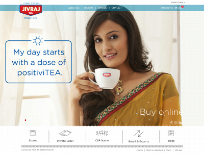jivrajtea.co.in snapshot